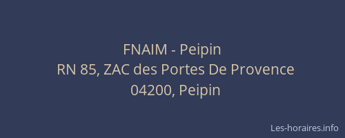 FNAIM - Peipin