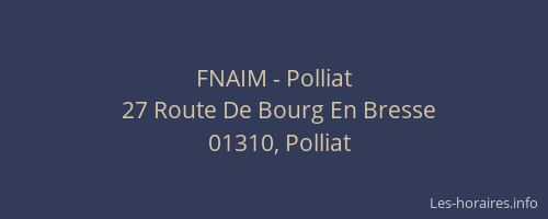 FNAIM - Polliat