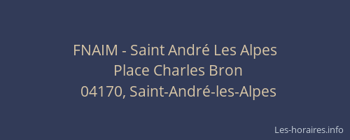FNAIM - Saint André Les Alpes