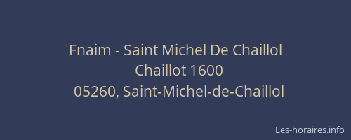 Fnaim - Saint Michel De Chaillol