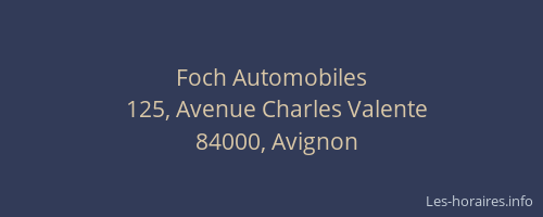 Foch Automobiles