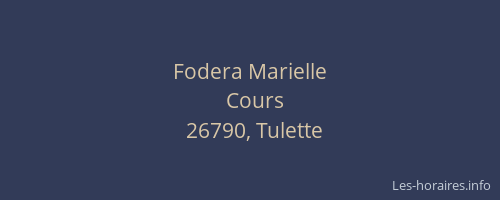 Fodera Marielle
