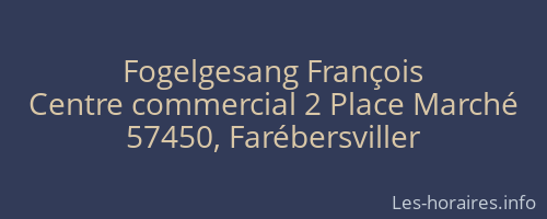Fogelgesang François