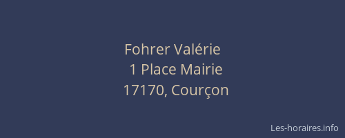 Fohrer Val&eacute;rie