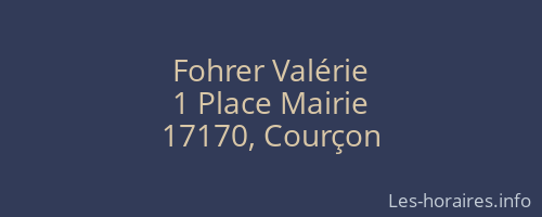 Fohrer Valérie