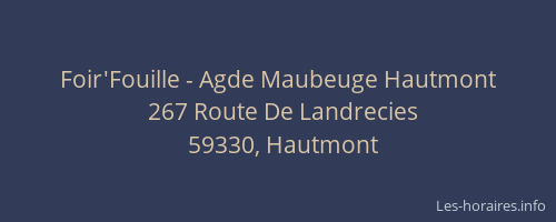 Foir'Fouille - Agde Maubeuge Hautmont