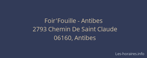 Foir'Fouille - Antibes