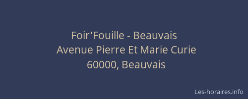 Foir'Fouille - Beauvais