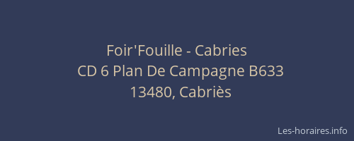 Foir'Fouille - Cabries
