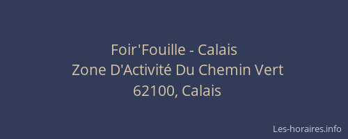 Foir'Fouille - Calais