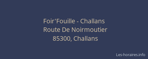 Foir'Fouille - Challans