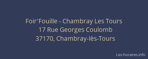 Foir'Fouille - Chambray Les Tours