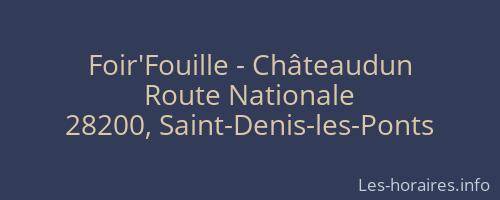 Foir'Fouille - Châteaudun