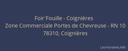 Foir'Fouille - Coignières