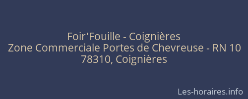 Foir'Fouille - Coignières