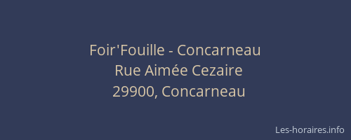 Foir'Fouille - Concarneau