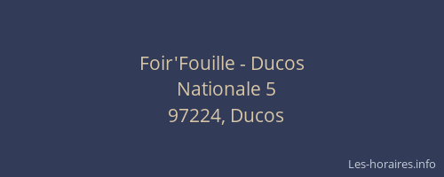 Foir'Fouille - Ducos