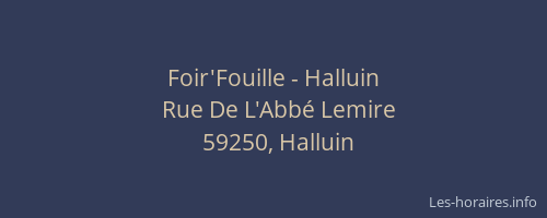 Foir'Fouille - Halluin