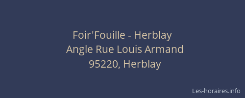 Foir'Fouille - Herblay