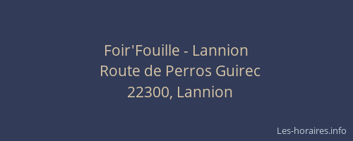 Foir'Fouille - Lannion