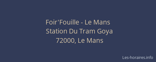 Foir'Fouille - Le Mans