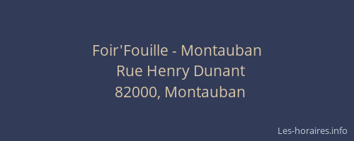 Foir'Fouille - Montauban