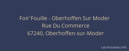 Foir'Fouille - Oberhoffen Sur Moder