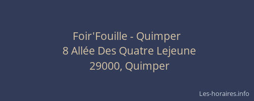 Foir'Fouille - Quimper
