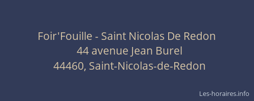 Foir'Fouille - Saint Nicolas De Redon