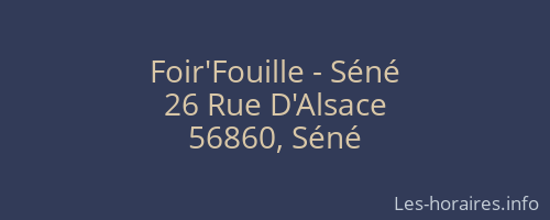 Foir'Fouille - Séné