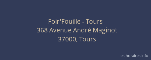 Foir'Fouille - Tours