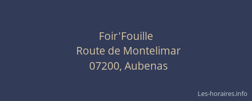 Foir'Fouille