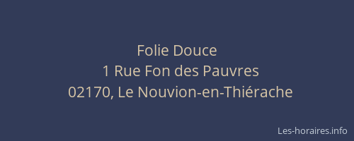 Folie Douce