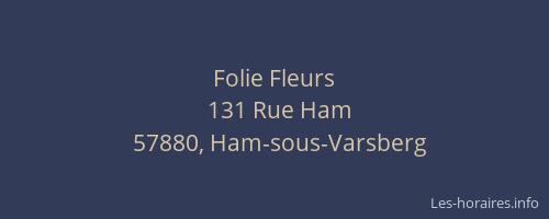Folie Fleurs