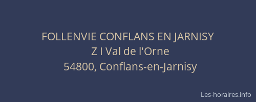 FOLLENVIE CONFLANS EN JARNISY