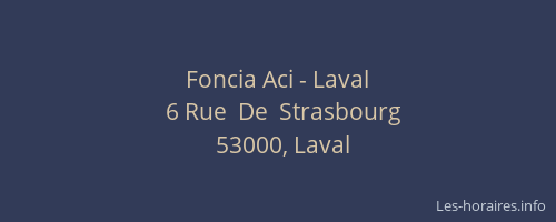 Foncia Aci - Laval