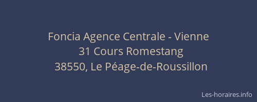 Foncia Agence Centrale - Vienne