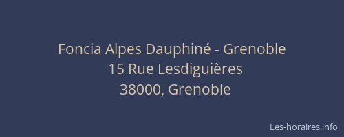 Foncia Alpes Dauphiné - Grenoble