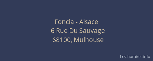 Foncia - Alsace
