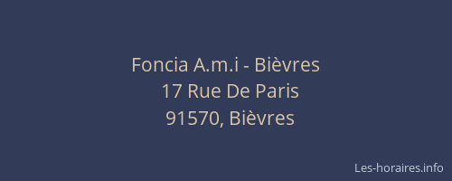 Foncia A.m.i - Bièvres