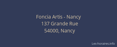 Foncia Artis - Nancy