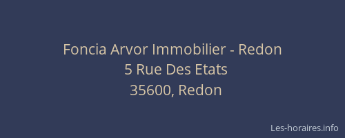 Foncia Arvor Immobilier - Redon