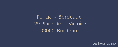 Foncia  -  Bordeaux