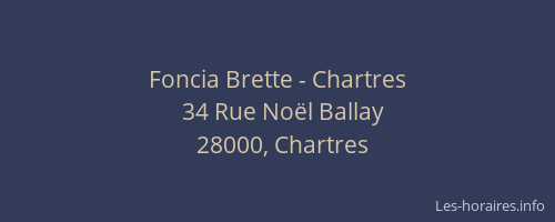 Foncia Brette - Chartres