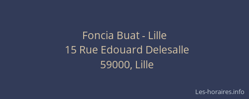 Foncia Buat - Lille
