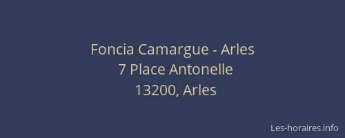 Foncia Camargue - Arles