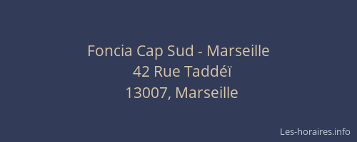 Foncia Cap Sud - Marseille