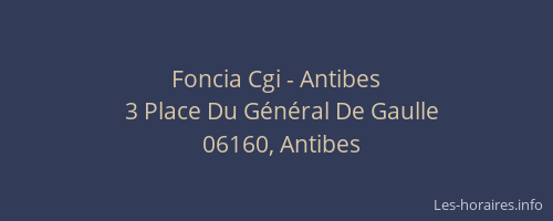 Foncia Cgi - Antibes