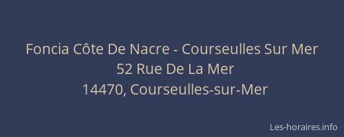 Foncia Côte De Nacre - Courseulles Sur Mer