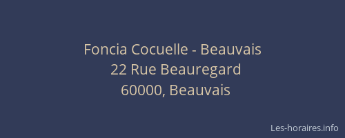 Foncia Cocuelle - Beauvais